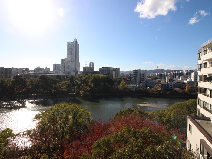 室内からの展望 リバ－サイド大須賀
