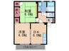 ベル下川 2DKの間取り