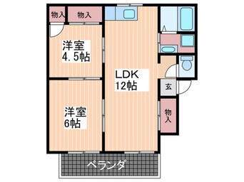 間取図 プレジールスミダＢ棟