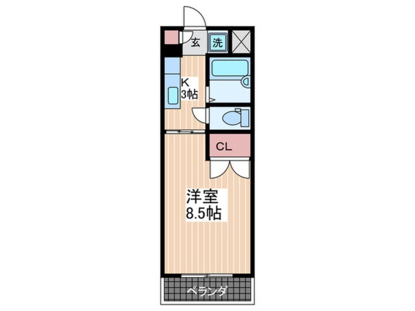 間取図 サンライズ己斐中