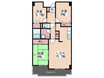 間取図 ローレルコート野田