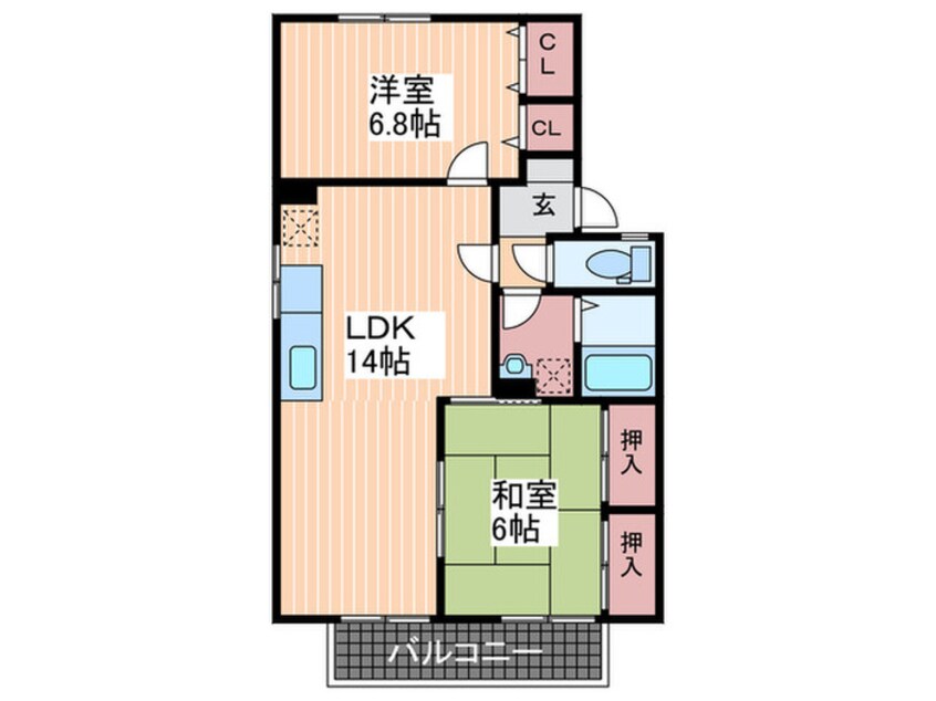 間取図 セジュール大谷　Ａ棟