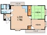 平成ハイツⅢ 2LDKの間取り