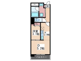 間取図 セントヒルズ皆実町