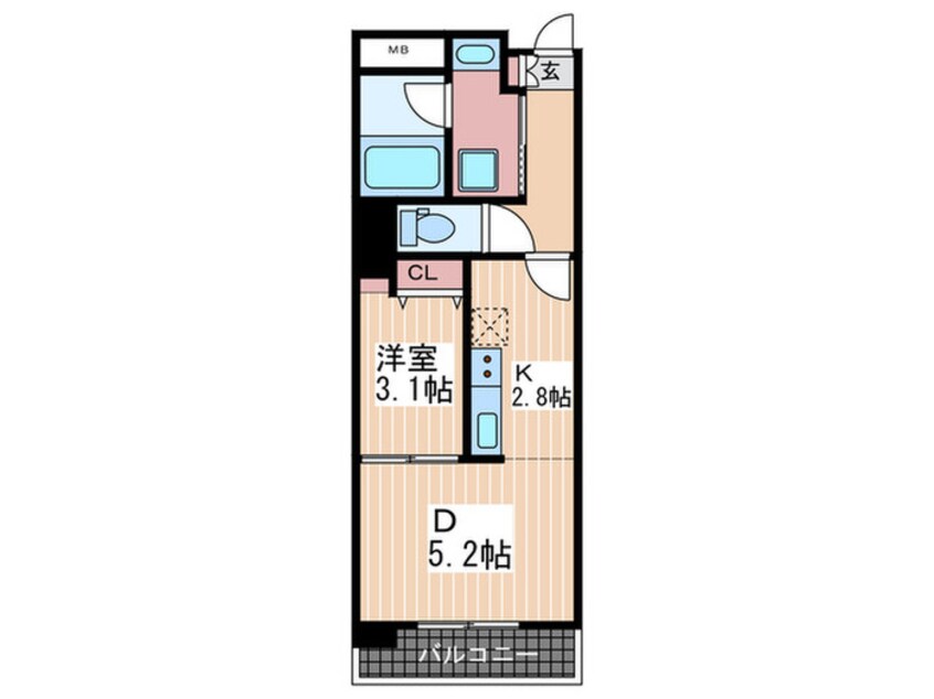 間取図 セントヒルズ皆実町