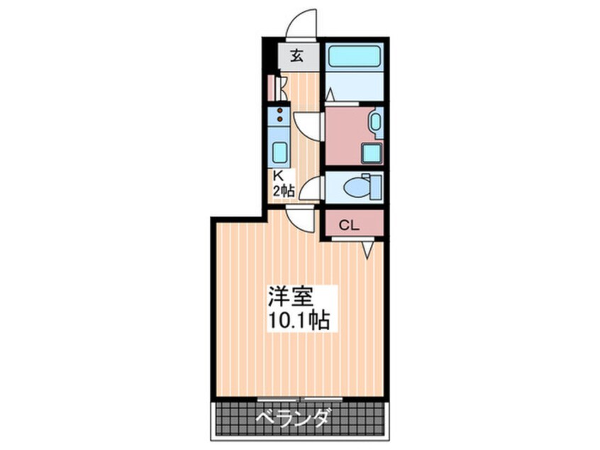 間取図 クレール比治山