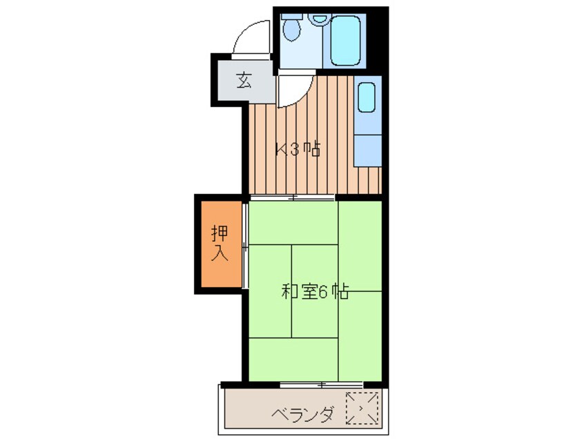 間取図 ﾚｸﾞﾙｽ己斐本町