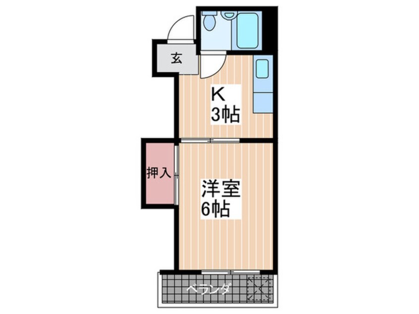 間取図 ﾚｸﾞﾙｽ己斐本町