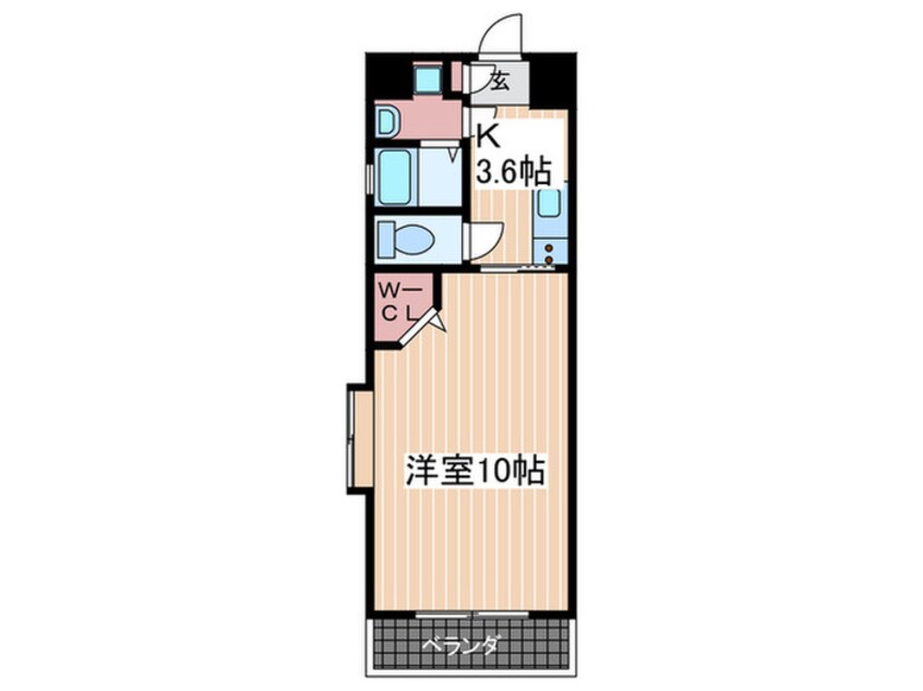 間取図 グラビスコート十日市（805）