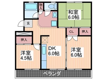 間取図 耕雲ハイツＢ棟