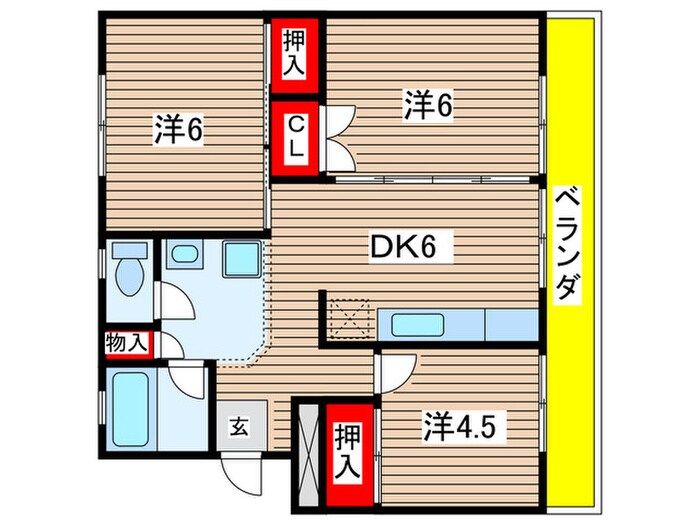 間取り図 耕雲ハイツＢ棟