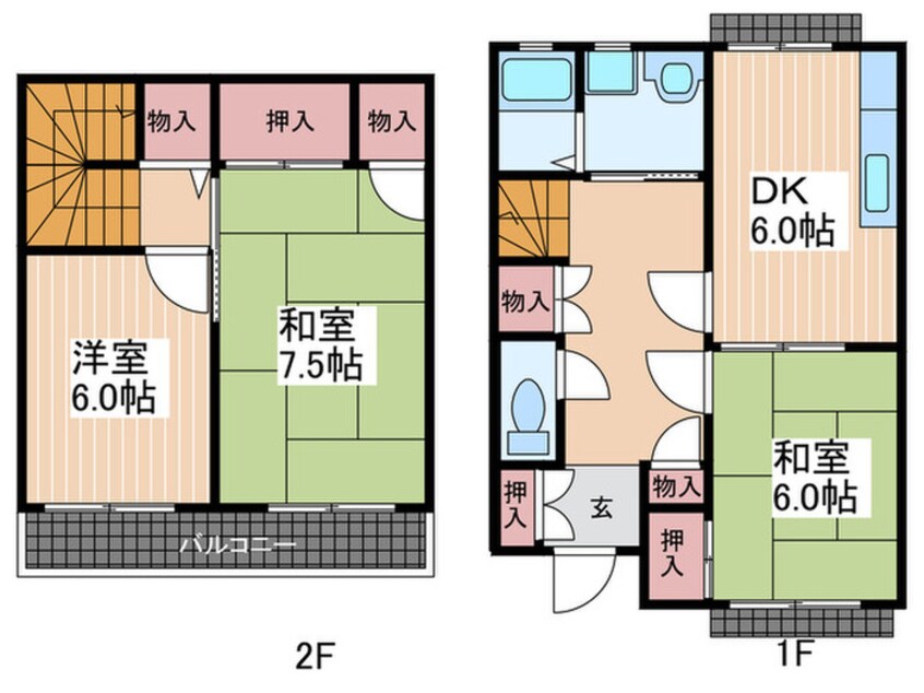 間取図 ディア・ホームＡ棟