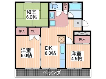 間取図 耕雲ハイツＡ棟