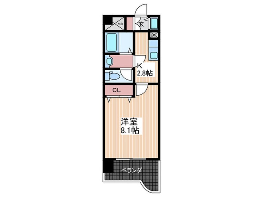 間取図 ケントス東雲