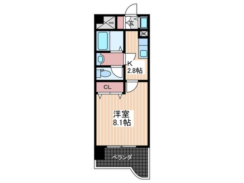 間取図 ケントス東雲