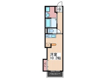 間取図 Ｔ－ＬＩＶＩＮＧ府中本町