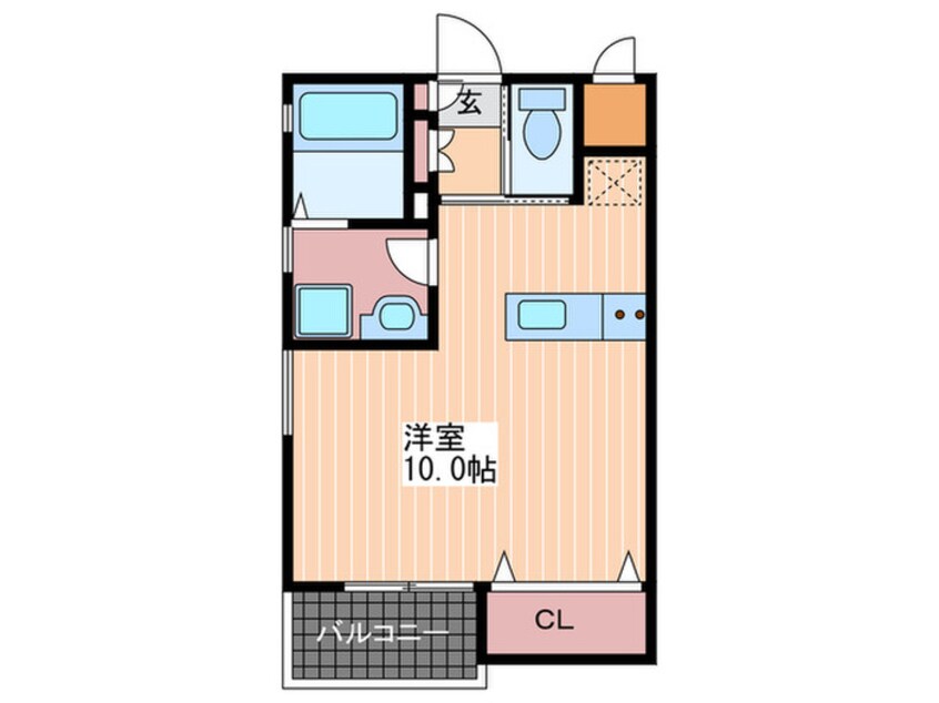 間取図 Ｔ－ＬＩＶＩＮＧ府中本町