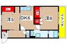 熊本ビル 2DKの間取り