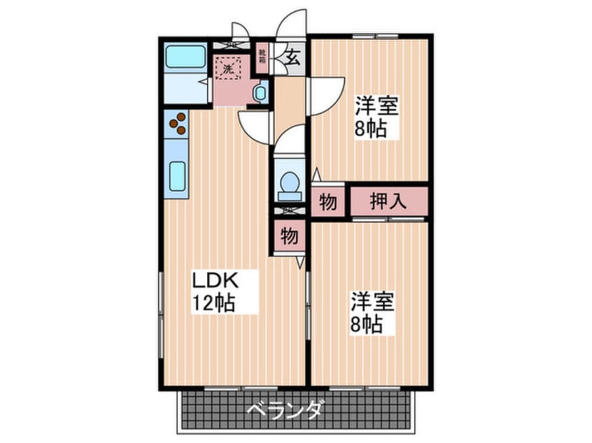 間取図 辻コーポⅡ