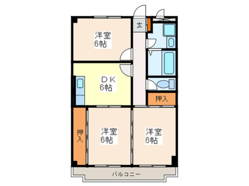 間取図 ニューマリッチフジモト