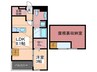 オンフォレストギオン 1LDKの間取り