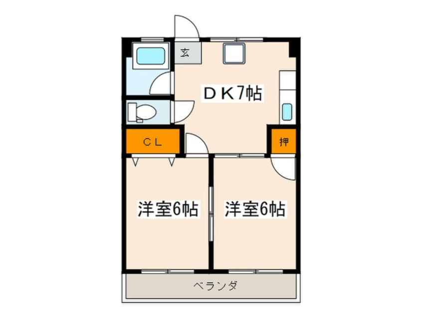 間取図 江島マンション