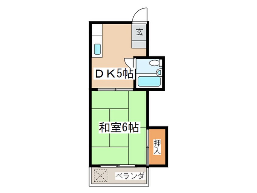 間取図 サンリバー共栄