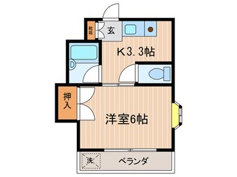 間取図 サンライズ鶴江Ｃ