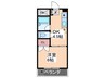 サンライズ鶴江　Ａ 1DKの間取り