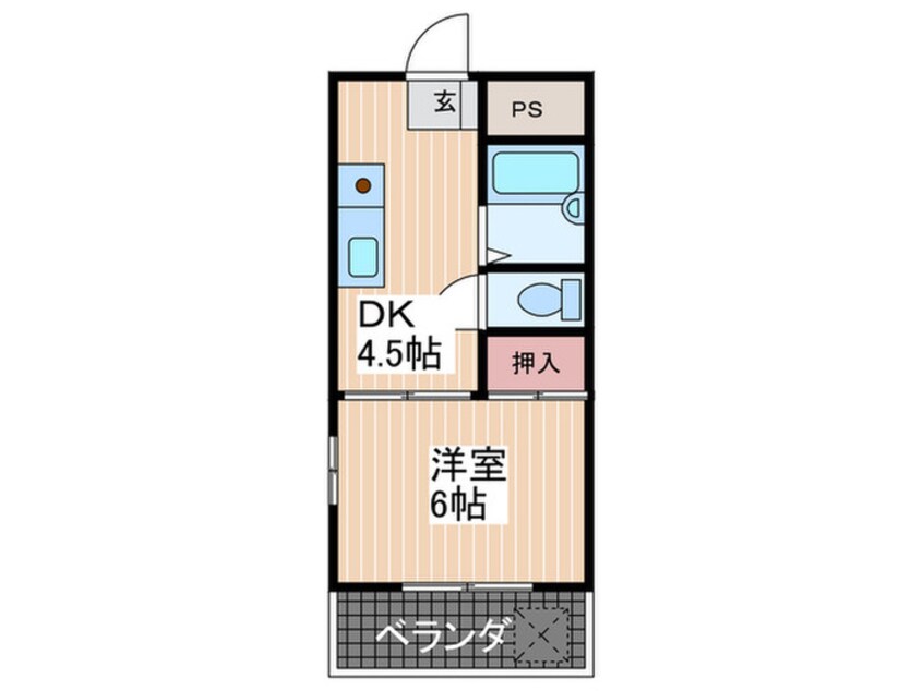 間取図 サンライズ鶴江　Ａ