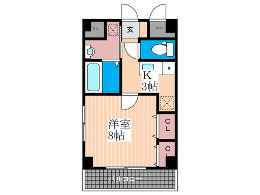 間取図 第２２友建ビル