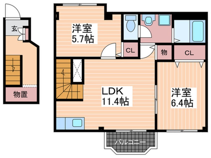 間取図 メゾンアヴニ－ル