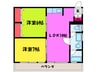 公園通り大須賀 2LDKの間取り