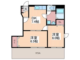 間取図 ソレア－ド石井Ｂ