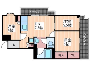 間取図 舟入安本ビル