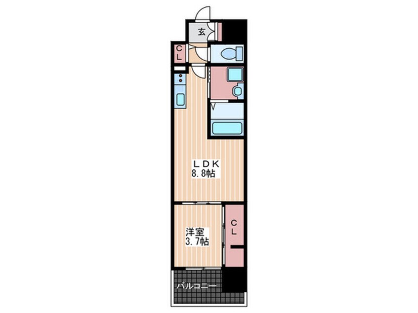 間取図 ヴィラ博丈比治山