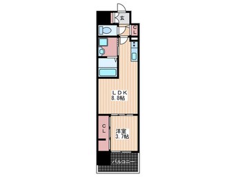 間取図 ヴィラ博丈比治山