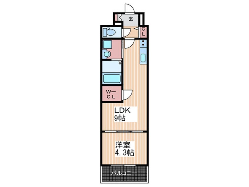 間取図 ヴィラ博丈比治山