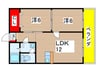 コ－ポ代 2LDKの間取り