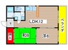 コ－ポ代 2LDKの間取り