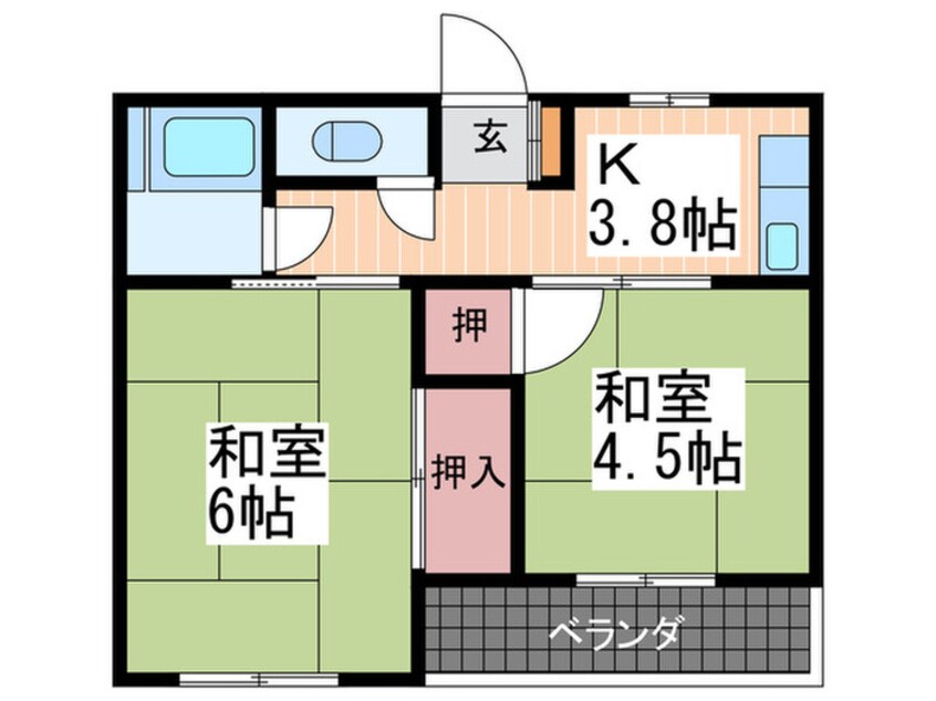 間取図 中岡マンション