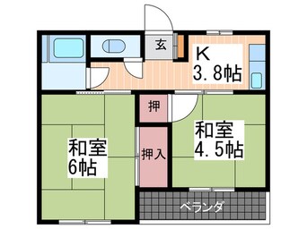 間取図 中岡マンション