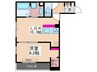 サンハイム己斐中Ⅲ 1LDKの間取り
