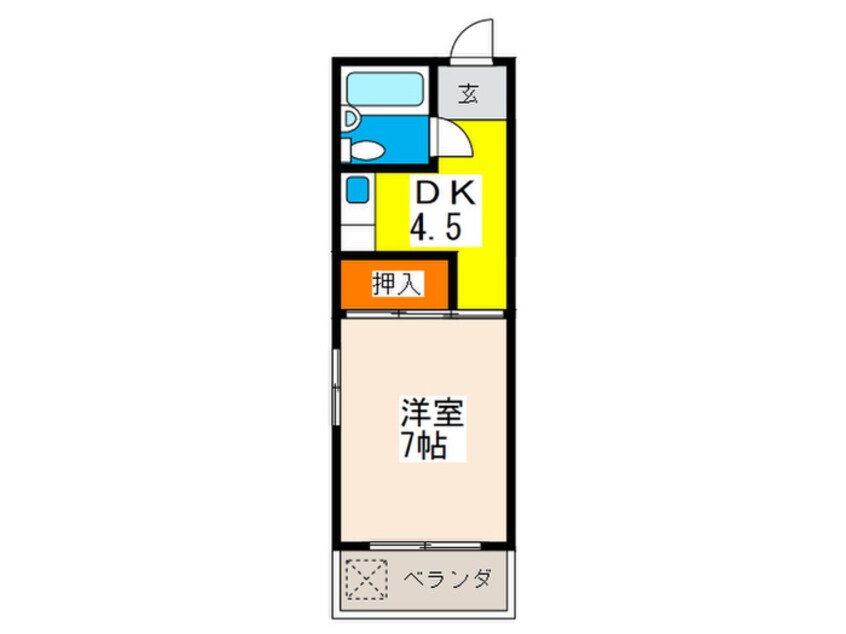 間取図 クレインリバーサイド