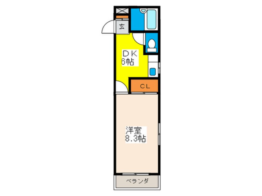 間取図 クレインリバーサイド