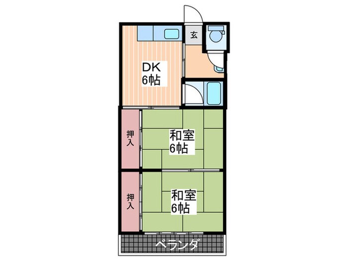 間取り図 ＭＫビル2(庚午北)