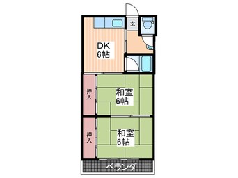 間取図 ＭＫビル2(庚午北)