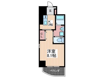 間取図 プラージュ広島駅前