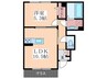 オルキス井口 1LDKの間取り