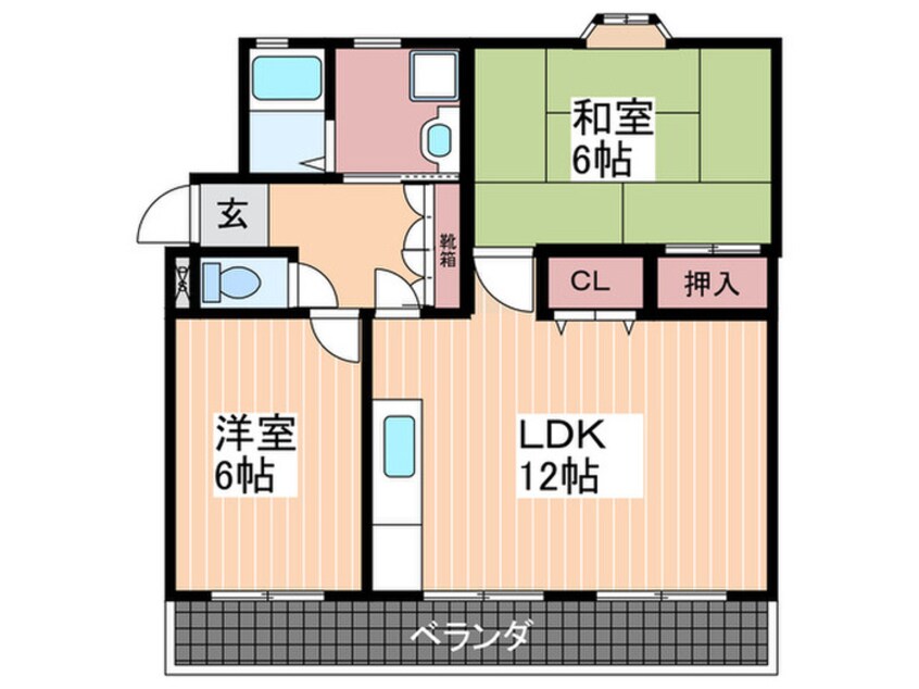 間取図 セントラル庚午第一マンション